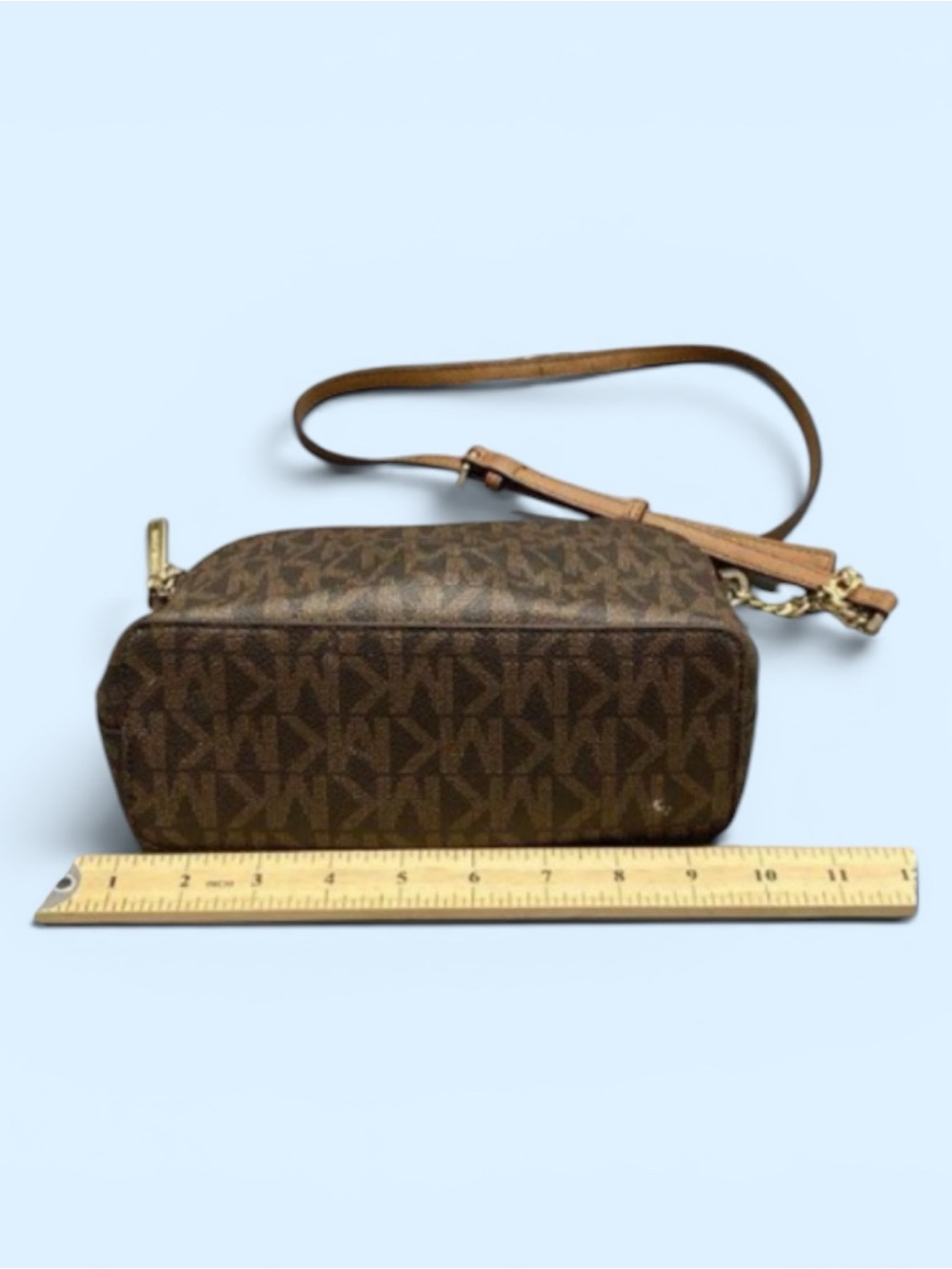 Michael Kors Signature Logo Brown Dome
Crossbody Shoulder Bag Monogram - Picture 8 of 15